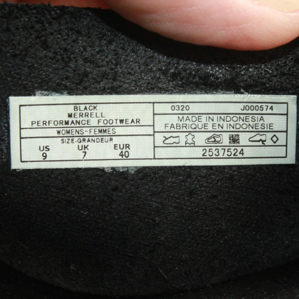 Merrell Juno Wrap Black Leather Comfort Casual Slide Sandals Size 9 - Picture 8 of 9
